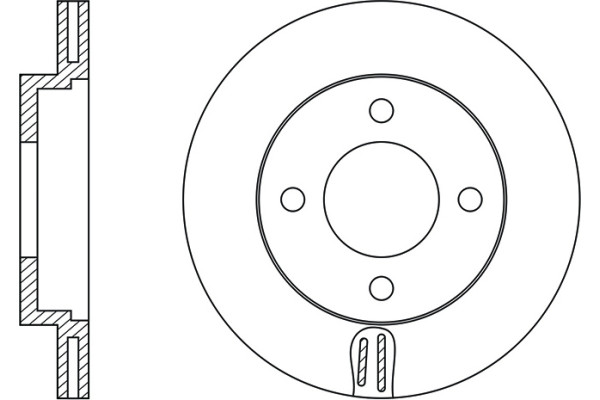 Rotor Disc Nibk Rn1342v 43512-28030