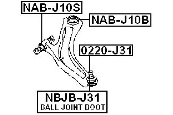 FeBest NAB-J10B 54570-ET000,54570-BB00A,54500-4CL1B_BHR