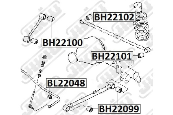 JIKIU BH22099 55045-0W023,55045-0W021,55045-1W201,55045-0W001