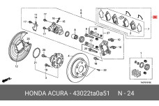 HONDA 43022-TA0-A51