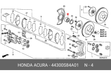 HONDA 44300-S84-A01