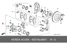 HONDA 45018-SX8-T01
