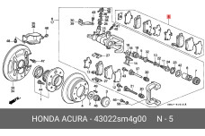 HONDA 43022-SM4-G00