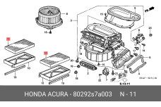 HONDA 80292-S7A-003