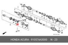 HONDA 91057-SH3-000
