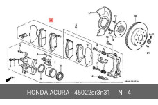 HONDA 45022-SR3-N31