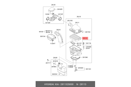 HYUNDAI 28113-2S000 28113-2S000,28113-3Z100,28113-25000