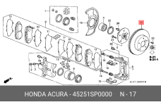 HONDA 45251-SP0-000