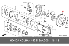 HONDA 45251-SAA-G00
