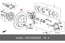 HONDA 42510-S9A-E50