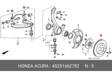 HONDA 45251-SB2-782