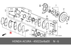 HONDA 45022-SR8-A00