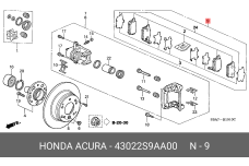 HONDA 43022-S9A-A00