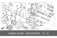 HONDA 43022-ST3-E00