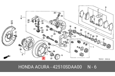 HONDA 42510-SDA-A00