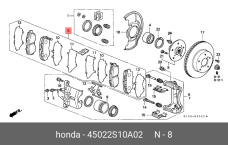 HONDA 45022-S10-A02