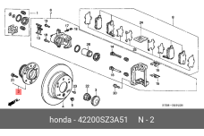 HONDA 42200-SZ3-A51