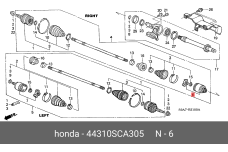 HONDA 44310-SCA-305