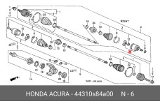 HONDA 44310-S84-A00