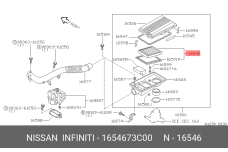 NISSAN 16546-73C00