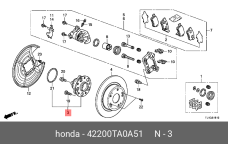HONDA 42200-TA0-A51