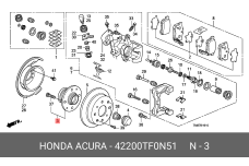 HONDA 42200-TF0-N51