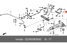 HONDA 52390-SR3-000