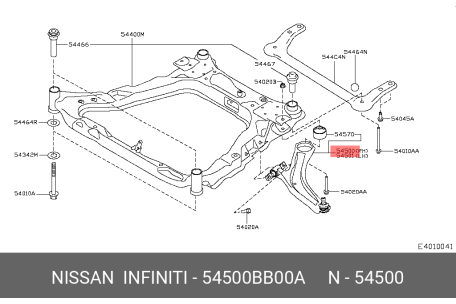 NISSAN 54500-BB00A 54500-JG000,54500-JD000,545040445R