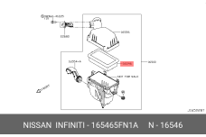 NISSAN 16546-5FN1A