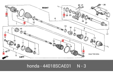 HONDA 44018-SCA-E01