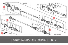 HONDA 44017-S84-A01