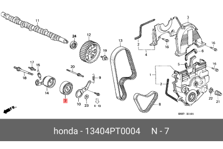 HONDA 13404-PT0-004 13404-PR0-004,13404-PT0-003,13404-PT0-004