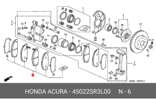HONDA 45022SR3L00