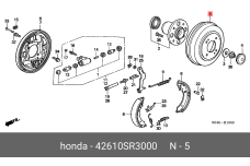 HONDA 42610-SR3-000