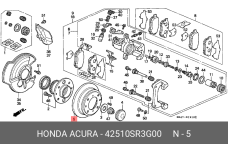 HONDA 42510-SR3-G00
