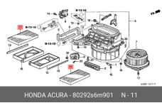 HONDA 80292-S6M-901