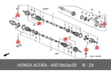 HONDA 44018-S0A-C00