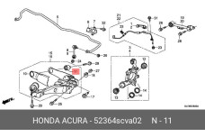 HONDA 52364-SCV-A02