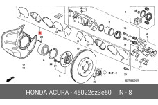 HONDA 45022-SZ3-E50