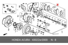 HONDA 43022-SR2-000