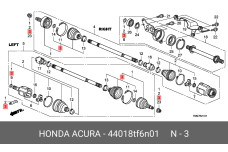 HONDA 44018-TF6-N01