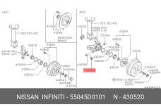 NISSAN 55045-D0101