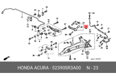 HONDA 52390-SR3-A00