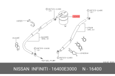 NISSAN 16400-E3000