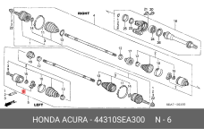 HONDA 44310-SEA-300