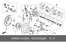 HONDA 43022-TF0-G00