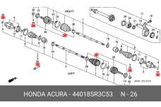 HONDA 44018-SR3-C53