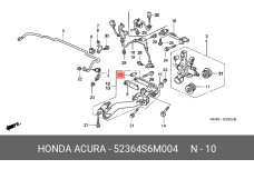 HONDA 52364-S6M-004