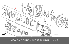 HONDA 45022-SAA-B01