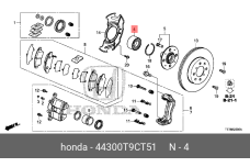 HONDA 44300-T9C-T51